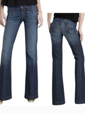 Citizens Of Humanity  Faye #003 Low Waist Full Leg Dark Wash Jeans Size 29